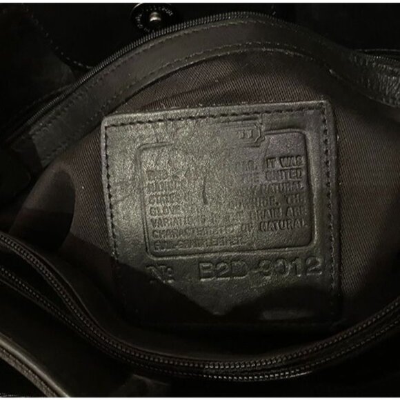 Vintage Y2K Coach Mercer nylon twill, leather shoulder bag, black - Picture 4 of 7